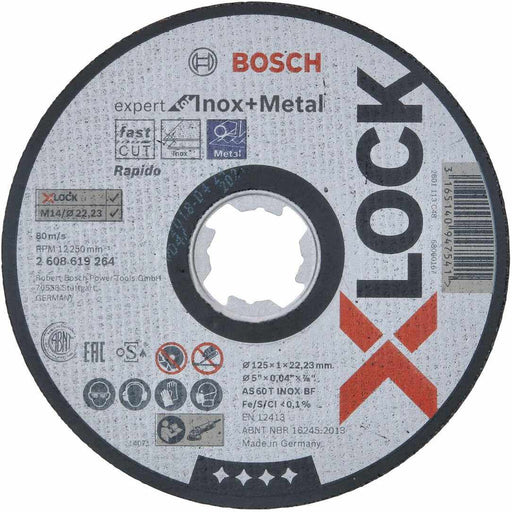Bosch rezna ploca za inox, metal X-LOCK Expert Fi 125x1x22,23 (2608619264)-SBT Alati Beograd