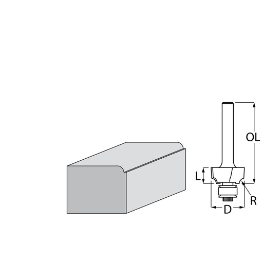 Okrugli rezač sa profilom Makita D-48430