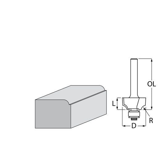 Okrugli rezač sa profilom Makita D-48446