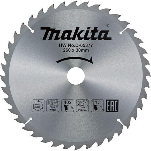 T.C.T.SAW BLADE 190MM Makita D-65408