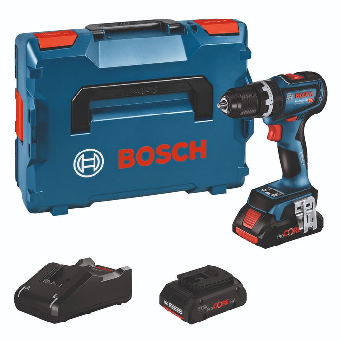 Akumulatorska vibraciona bušilica - odvrtač Bosch GSB 18V-90 C; 2x4,0Ah ProCORE; L-Boxx (06019K6105)
