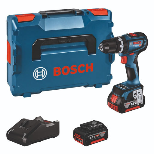 Akumulatorska vibraciona bušilica - odvrtač Bosch GSB 18V-90 C; 2x5,0Ah; L-Boxx (06019K6106)
