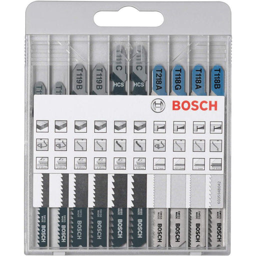 Bosch 10-delni set listova ubodne testere Basic for Metal and Wood T 119 BO (2x); T 119 B (2x); T 111 C (2x); T 218 A; T 118 G; T 118 A; T 118 B