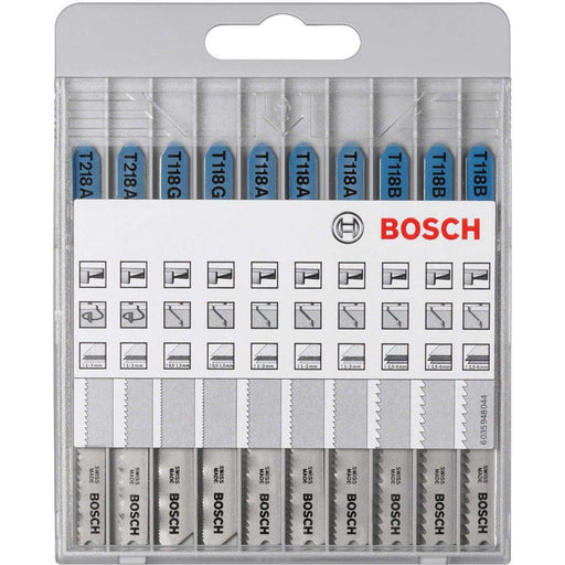 Bosch 10-delni set listova ubodne testere Basic for Metal T 218 A (2x); T 118 G (2x); T 118 A (3x); T 118 B (3x)