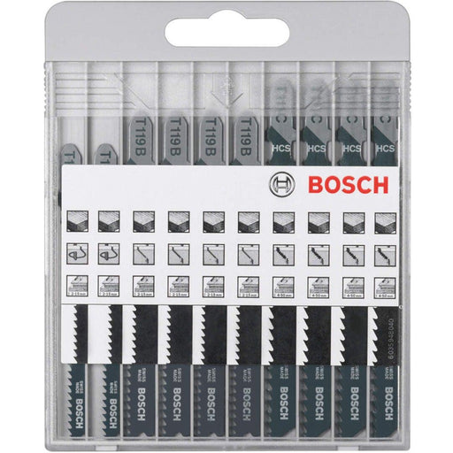 Bosch 10-delni set listova ubodne testere Basic for Wood T 119 BO (2x); T 119 B (4x); T 111 C (4x)