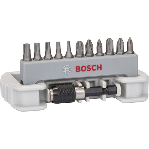 Bosch 11-delni set bitova odvrtača sa držačem bitova PH1; PH2; PH3; PZ1; PZ2; PZ3; T10; T15; T20; T25; T30; 25 mm