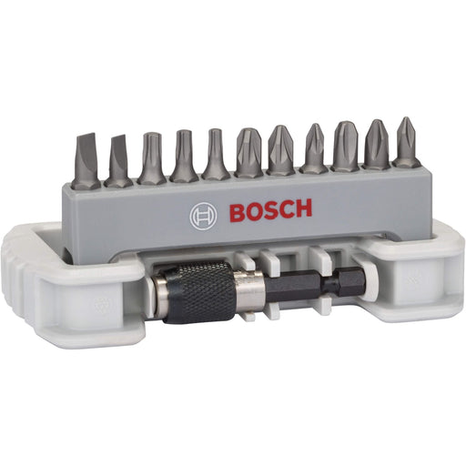 Bosch 11-delni set bitova odvrtača sa držačem bitova PH1; PH2; PH3; PZ1; PZ2; PZ3; T15; T20; T25; S0,6x4,5; S0,8x5,5; 25 mm