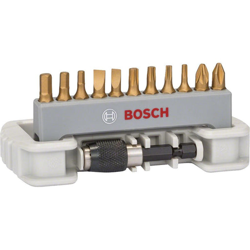 Bosch 11-delni set bitova odvrtača sa držačem bitova PH2; PZ2; T10; T15; T20; T25; S0,6x4,5; S0,8x5,5; HEX3; HEX4; HEX5; 25 mm (2608522128)