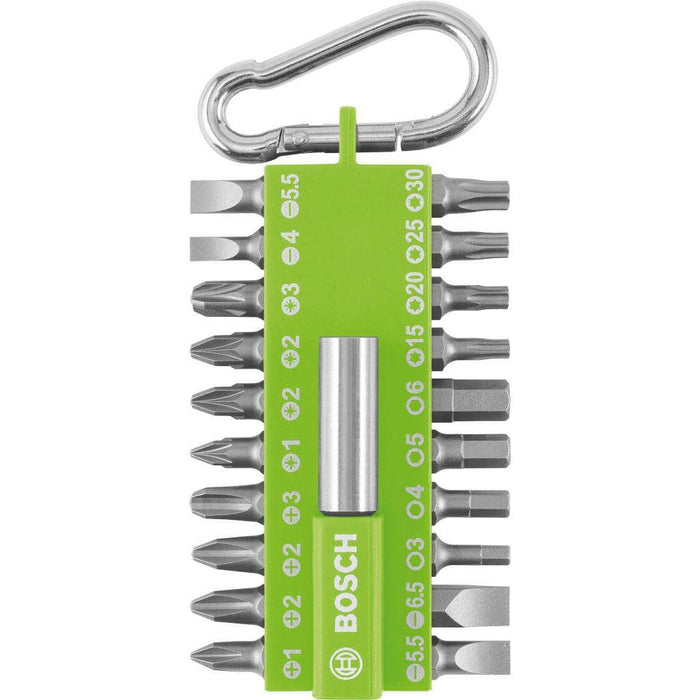 Bosch 21-delni set bitova odvrtača sa kopčom - zeleni (2607002823)