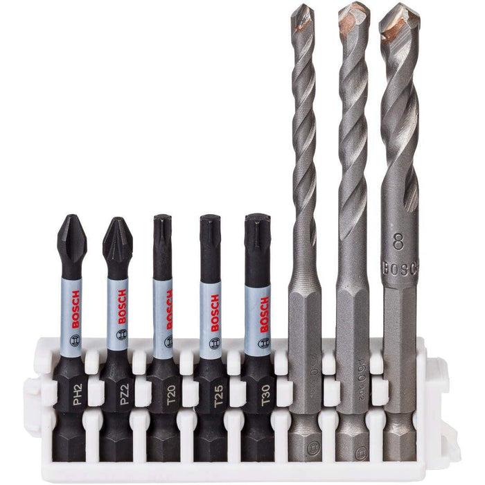 Bosch 9-delni set bitova dužine 50mm Hex-9 Ceramic 5,6,8mm; Impact Power PH2, PZ2, T20, T25, T30 (2608577145)