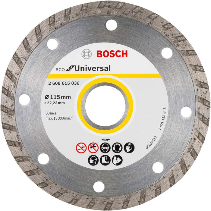 Bosch dijamantska rezna ploča ECO For Universal 115x22,23x2,0x7 - pakovanje od 10 komada (2608615045)