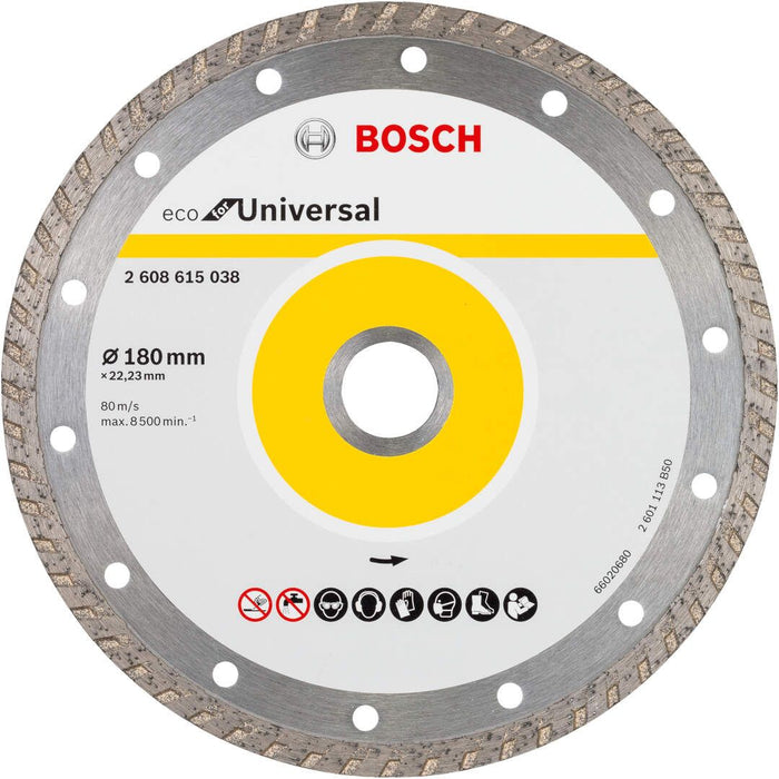 Bosch dijamantska rezna ploča ECO For Universal 125x22,23x2,4x7 - pakovanje od 10 komada (2608615046)