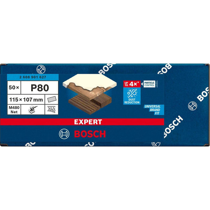 Bosch EXPERT M480  brusni list za vibracionu brusilicu 115 x 107mm granulacija 80; pakovanje od 50 komada - 2608901627