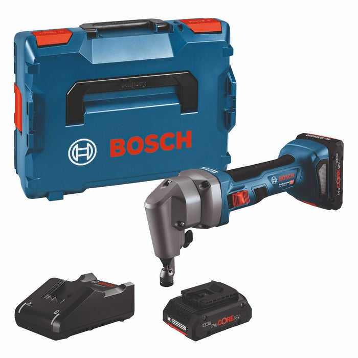 Bosch GNA 18V-16 E akumulatorska grickalica za lim 18V; 2 x ProCORE 18V 4,0 Ah + L-Boxx kofer (0601529601)