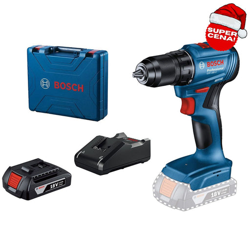 Bosch GSR 185-Li akumulatorska bušilica - odvrtač; 18V; 2x2,0 Ah + kofer (06019K3000)