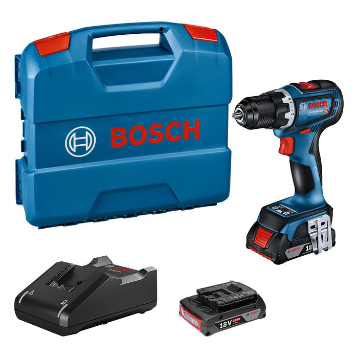 Bosch GSR 18V-90 C akumulatorska bušilica/odvrtač; 2x2,0 Ah + plastični kofer (06019K6020)