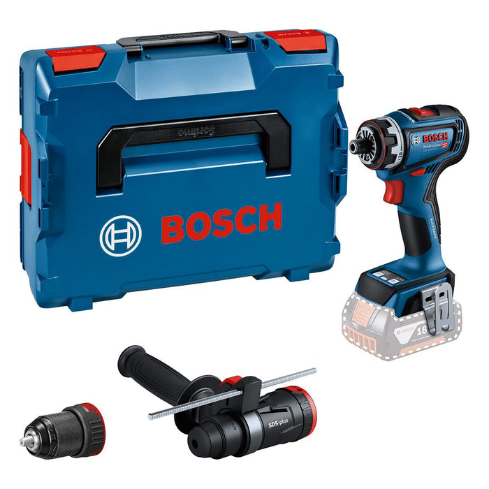 Bosch GSR 18V-90 FC akumulatorska bušilica/odvrtač Solo; bez baterije i punjača + 2 FC nastavka u L-Boxx koferu (06019K6204)