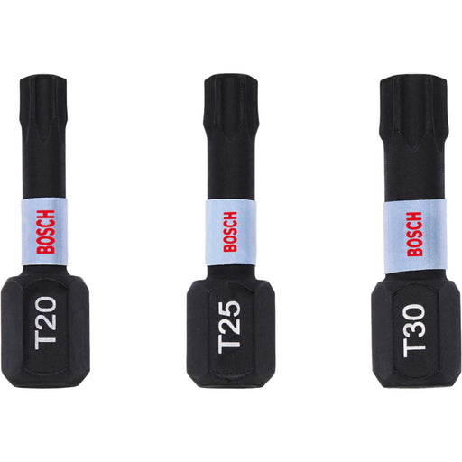 Bosch Impact Control 3-delni set bitova T20 / T25 / T30 dužine 25mm (2608522479)