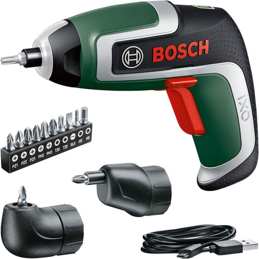 Bosch IXO 7 akumulatorski odvrtač sa 2 nastavka + 10-delni set bitova  (06039E0021)