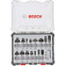 Bosch komplet raznih glodala, 15 komada, prihvat od 6 mm - 2607017471