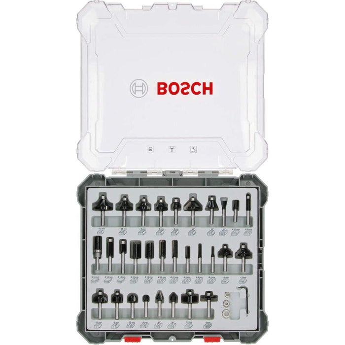 Bosch komplet raznih glodala, 30 komada, prihvat od 8 mm - 2607017475