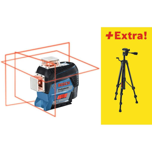 Bosch GLL 3-80 C linijski laser 3x360° Bluetooth 80m + stativ BT 150 (0601063R01) 