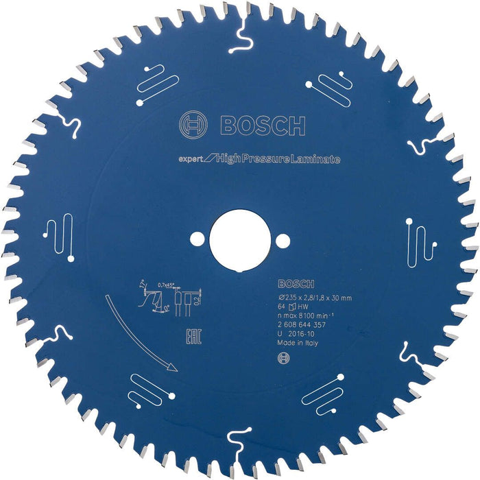 Bosch list kružne testere Expert for High Pressure Laminate 235 x 2,8 x 30 mm, 64 - 2608644357