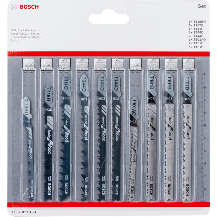 Bosch list ubodne testere set 10 komada Wood - 2607011169