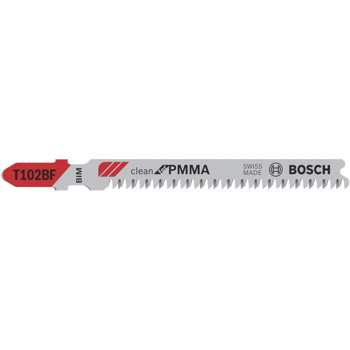 Bosch list ubodne testere T 102 BF Clean for PMMA - pakovanje 5 komada - 2608636781