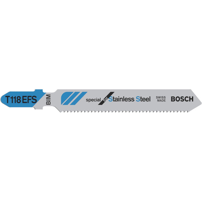 Bosch list ubodne testere T 118 EFS Basic for Inox - pakovanje 5 komada - 2608636497