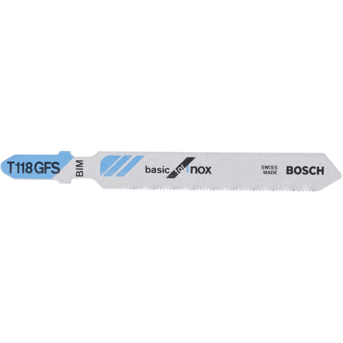 Bosch list ubodne testere T 118 GFS Basic for Inox - pakovanje 5 komada - 2608636496