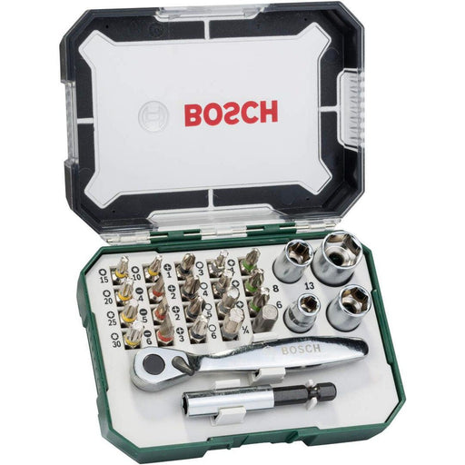 Bosch 26-delni set bitova i čegrtaljki (2607017322)