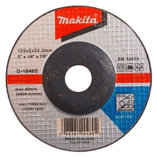 Brusni disk sa presovanim centrom Makita D-18465