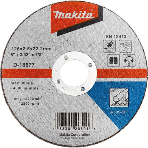 Brusni disk sa presovanim centrom Makita D-18568