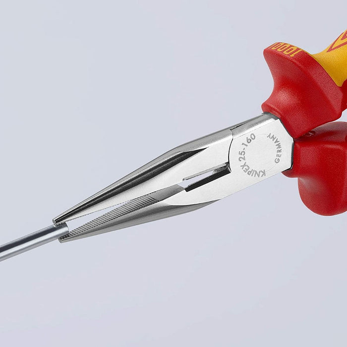 Knipex 1000V VDE izolovana klešta špic prava sa bočnim sečenjem 160mm (25 06 160)