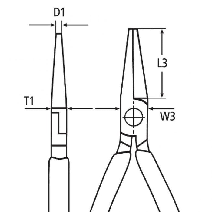 Knipex 1000V VDE izolovana klešta za hvatanje sa okruglim čeljustima 160mm (22 06 160)