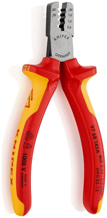 Knipex 1000V VDE izolovana klešta za krimpovanje hilzni 0,25 - 2,5 mm² (97 68 145 A)