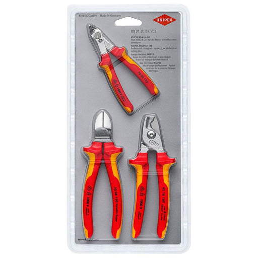 Knipex 3-delni set za električare (00 31 30 BK V02)