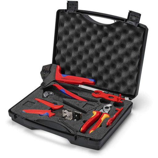 Knipex 7-delni set alata za fotovoltaiku, za konektore za solarne kablove MC4 (Multi-Contact) - (97 91 04 V01)