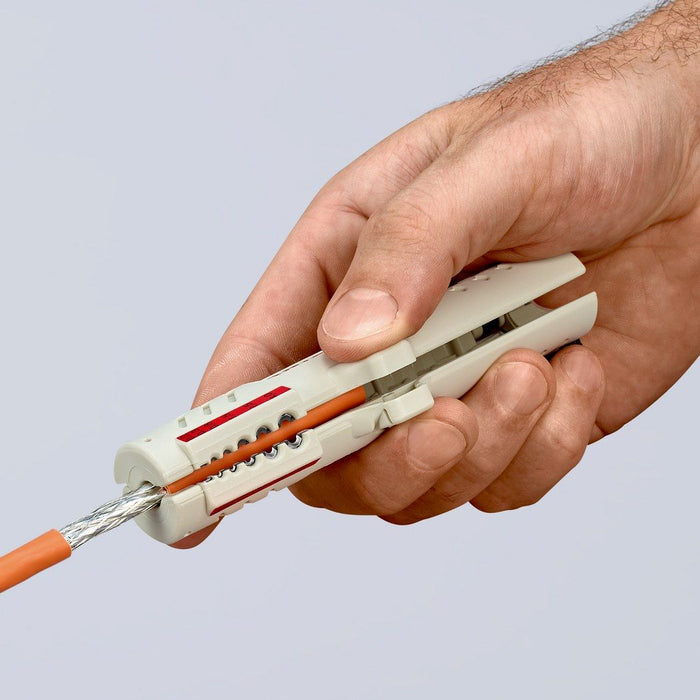 Knipex alat za skidanje izolacije sa STP i UTP data kablova 125mm - u blister pakovanju (16 65 125 SB)