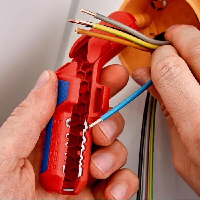 Knipex ErgoStrip® univerzalni alat za skidanje izolacije - u blister pakovanju (16 95 01 SB)