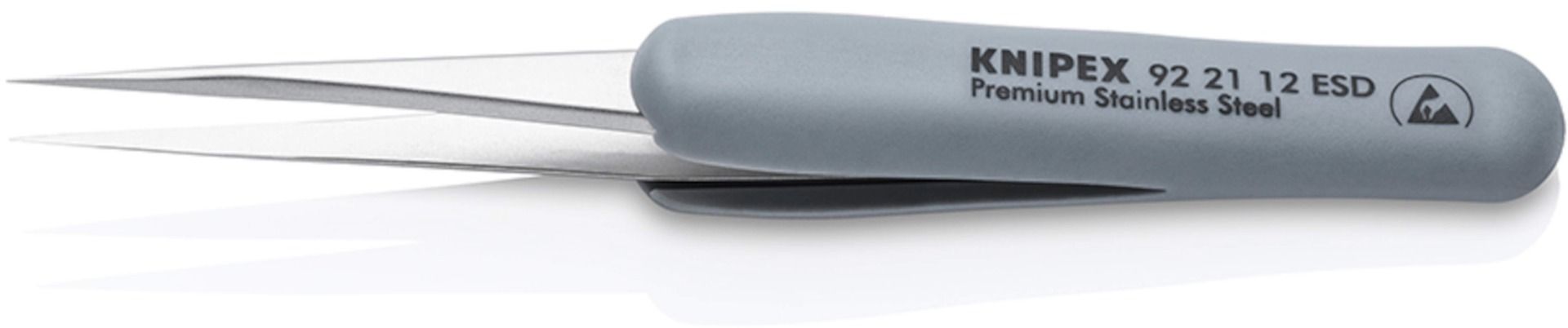 Knipex ESD precizna pinceta sa gumiranim ručkama (92 21 12 ESD)