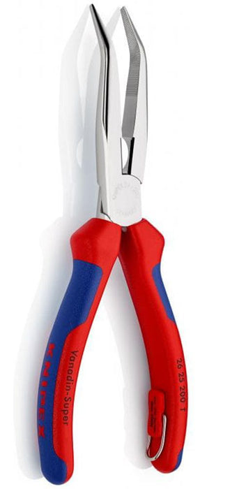 Knipex hromirana klešta 200mm špic - savijena pod 40° - sa dodatkom za kačenje (26 25 200 T)