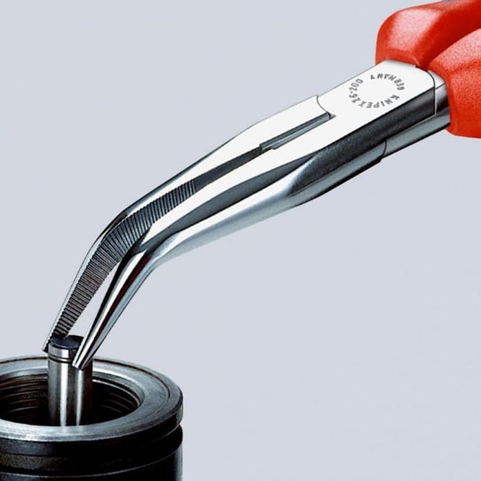 Knipex hromirana klešta 200mm špic - savijena pod 40° - sa dodatkom za kačenje (26 25 200 T)