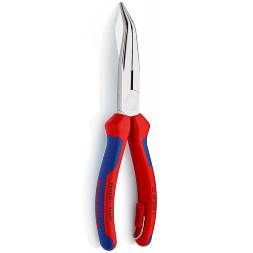 Knipex hromirana klešta 200mm špic - savijena pod 40° - sa dodatkom za kačenje (26 25 200 T)