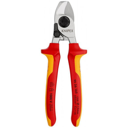 Knipex izolovane 1000V VDE makaze za kablove sa oprugom za otvaranje 165mm (95 26 165)