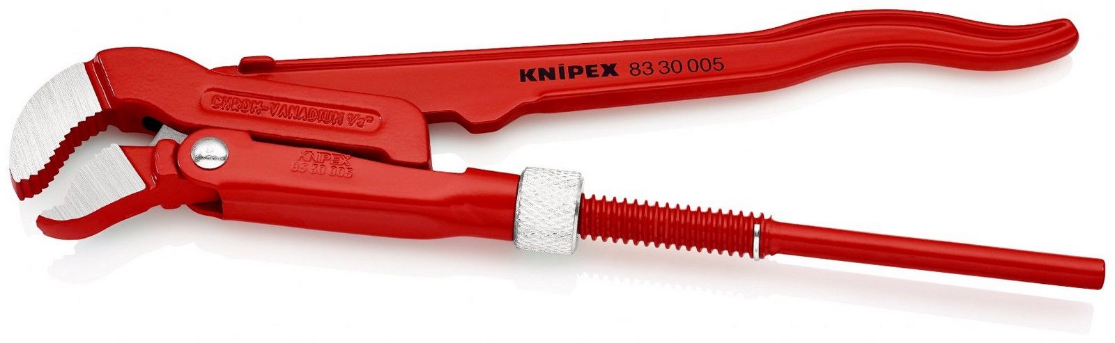 Knipex klešta za cevi S tip - rocangle 1/2", kriva 245mm  (83 30 005)