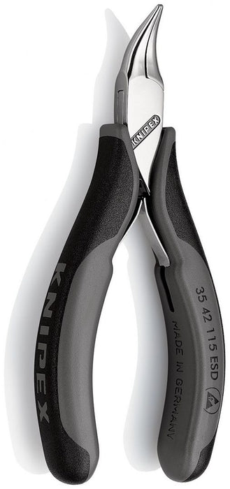 Knipex klešta za elektroniku sa poluokruglim čeljustima 115mm - pod 45° (35 42 115 ESD)