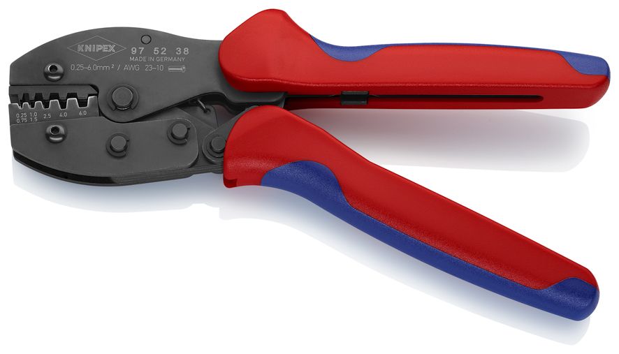 Knipex klešta za krimpovanje PreciForce® za izolovane i neizolovane hilzne 0,25 - 6,0mm² (97 52 38)