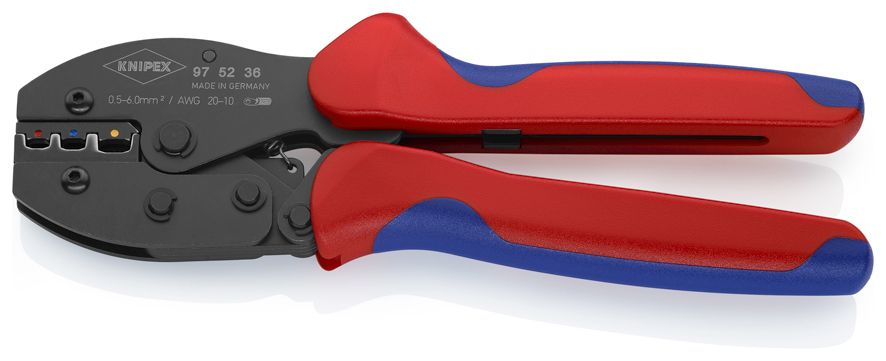 Knipex klešta za krimpovanje PreciForce® za izolovane konektore 0,5 - 6,0mm² (97 52 36)